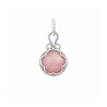 Amuleto Gotland con Cuarzo Rosa 1,7 x 1,1 cm - Plata de ley